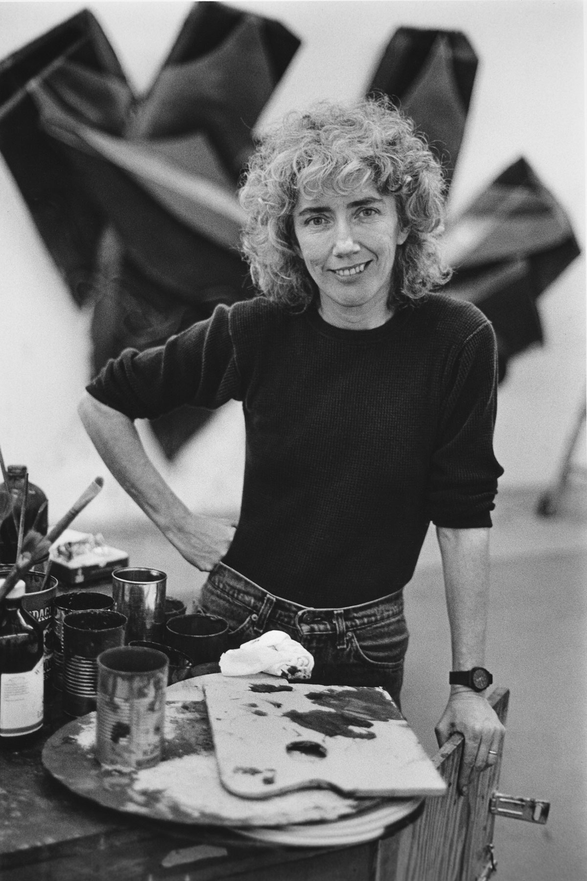 Elizabeth Murray Portrait in her studio