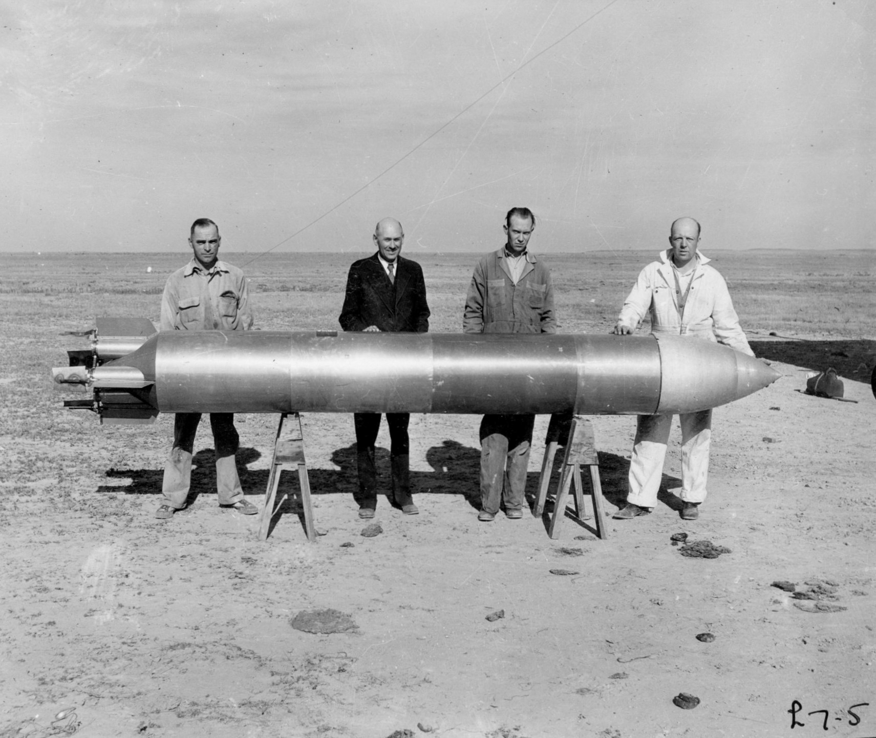 One of Robert Goddard's rocket prototypes